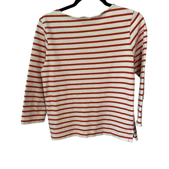 Revolve Massimo Dutti Anchor Print Striped Boatneck Sweater - Picture 6 of 7